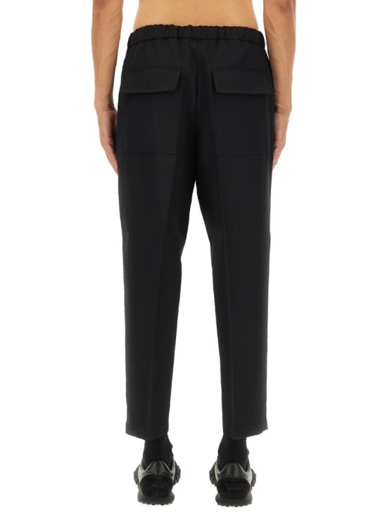 25FW 질샌더 울 개버딘 테이퍼드 팬츠 질샌더 J21KA0012 J40002001 Black - JIL SANDER