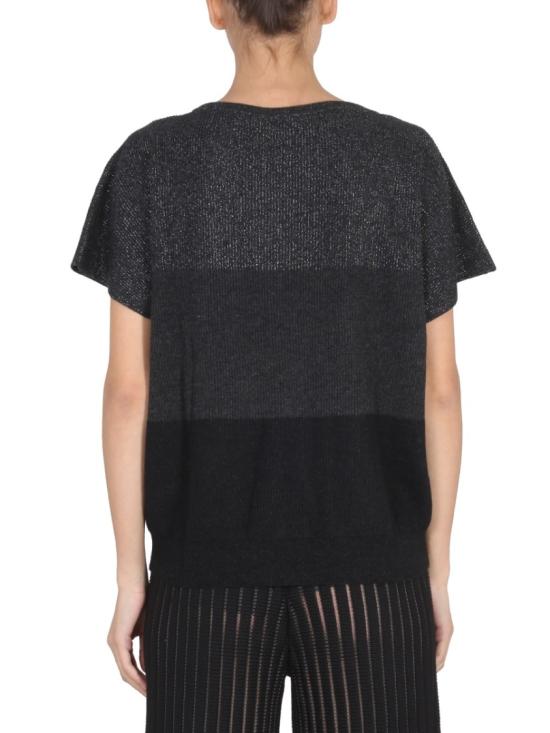  파비아나 필리피 반팔 티셔츠 MAD222W057 H014VR3 Black - FABIANA FILIPPI