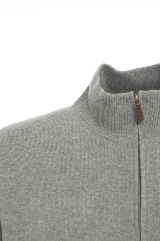 25FW 폴로 랄프로렌 로고 자수 지퍼 가디건 710 974149 Grey - POLO RALPH LAUREN