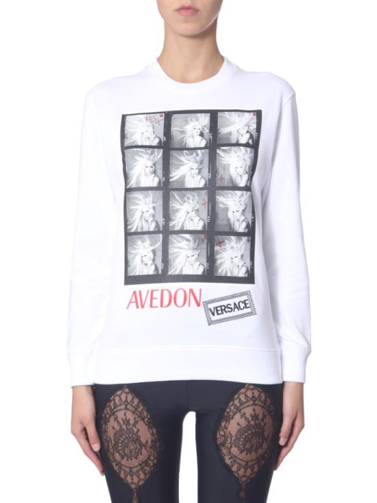  베르사체 긴팔 티셔츠 A84808 A227994A1001 White