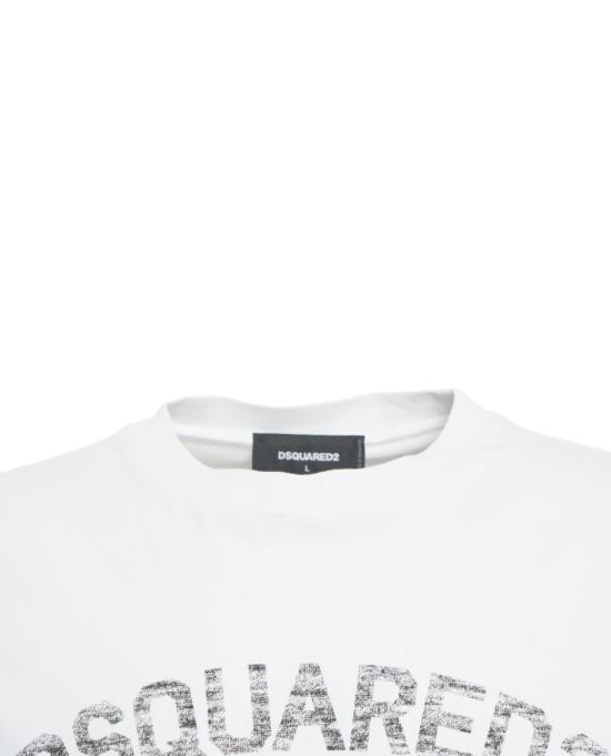 25FW 디스퀘어드2 반팔 티셔츠 S74GD1476 D20020 White - DSQUARED2