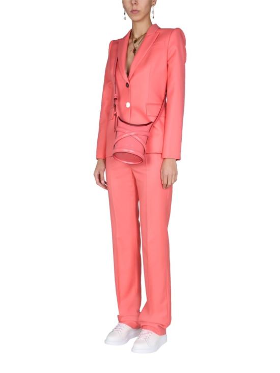 알렉산더 맥퀸 스트레이트 팬츠 687123 QJACB6068 Burgundy - ALEXANDER MCQUEEN