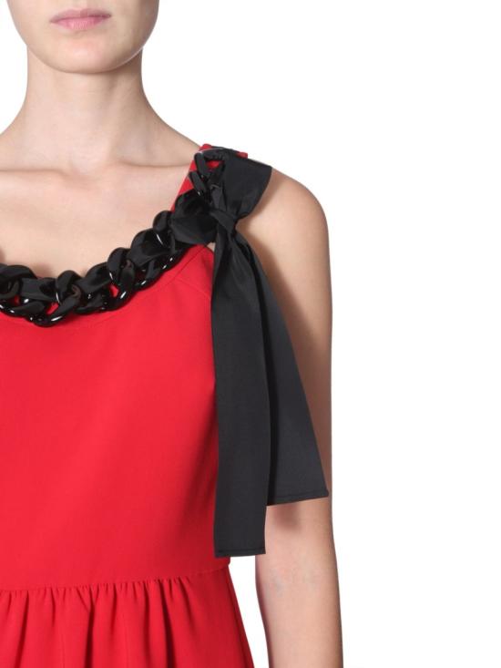  모스키노 미디 원피스 0429 61241115 Red - MOSCHINO