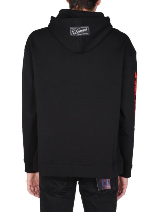  라프 시몬스 후드 티셔츠 212 M165B 190040099 Black - RAF SIMONS