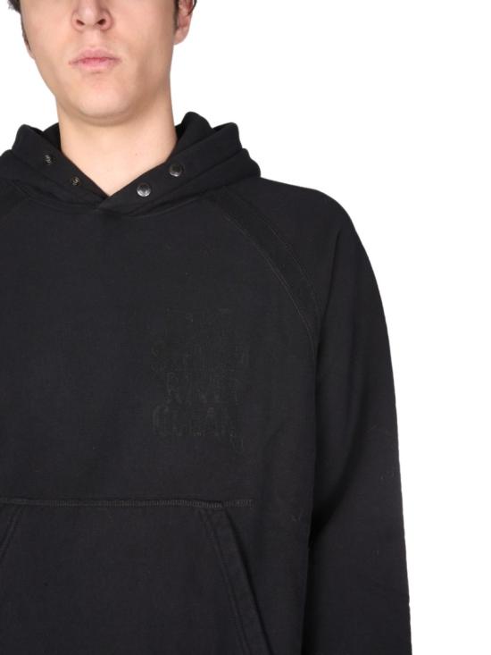  엔지니어드가먼츠 후드 티셔츠 21F1B021B NP084 Black - ENGINEERED GARMENTS