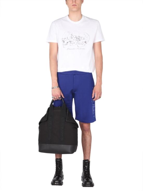  알렉산더 맥퀸 숏팬츠 662588 QRZ740903 Blue - ALEXANDER MCQUEEN
