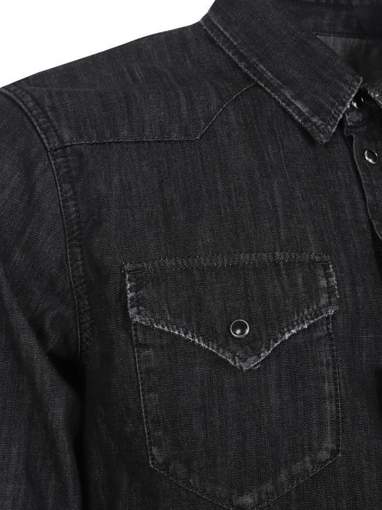 25FW 디스퀘어드2 데님 셔츠 S74DM0936 S30826 Black - DSQUARED2