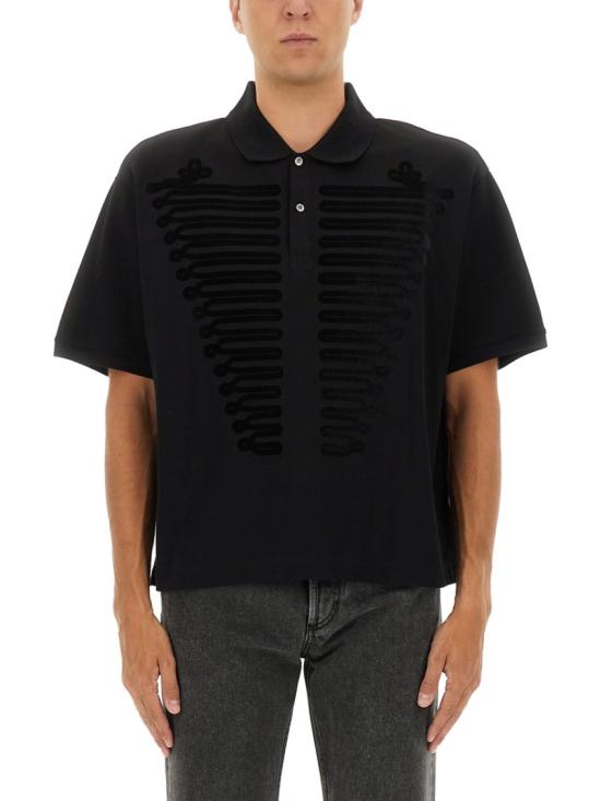 25FW 알렉산더 맥퀸 폴로 티셔츠 847737 QTAD20548 Black