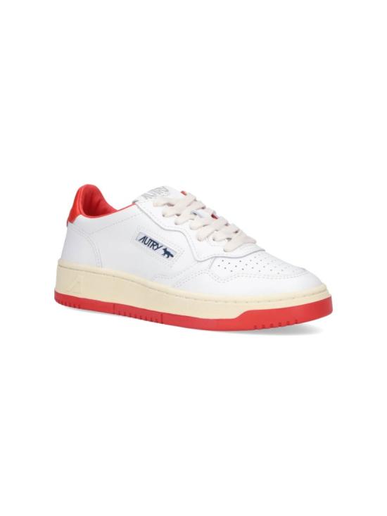 25FW 오트리 메달리스트 로우 레더 스니커즈 AULWMK02 White - AUTRY