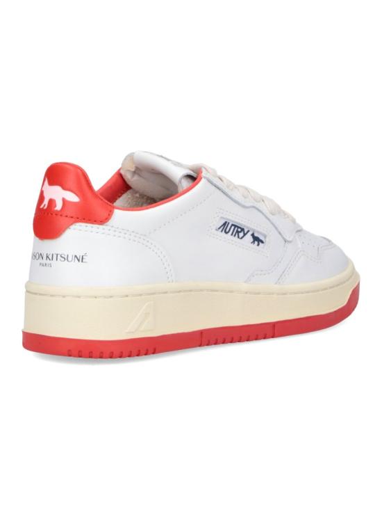 25FW 오트리 메달리스트 로우 레더 스니커즈 AULWMK02 White - AUTRY