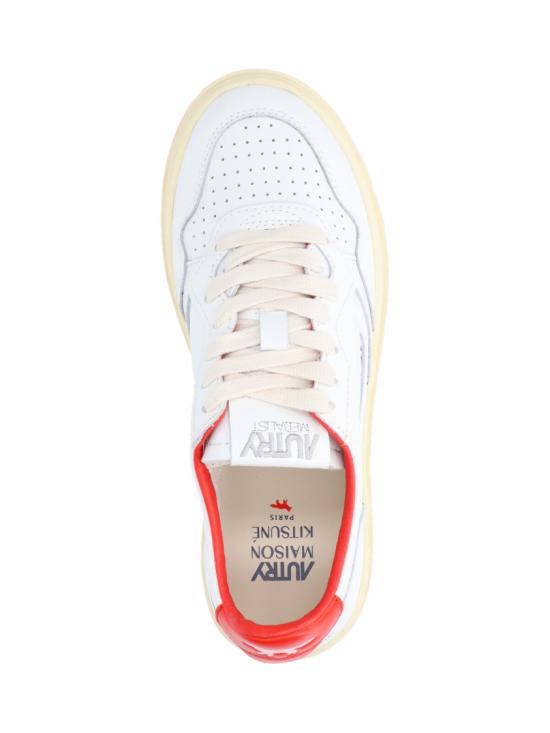 25FW 오트리 메달리스트 로우 레더 스니커즈 AULWMK02 White - AUTRY