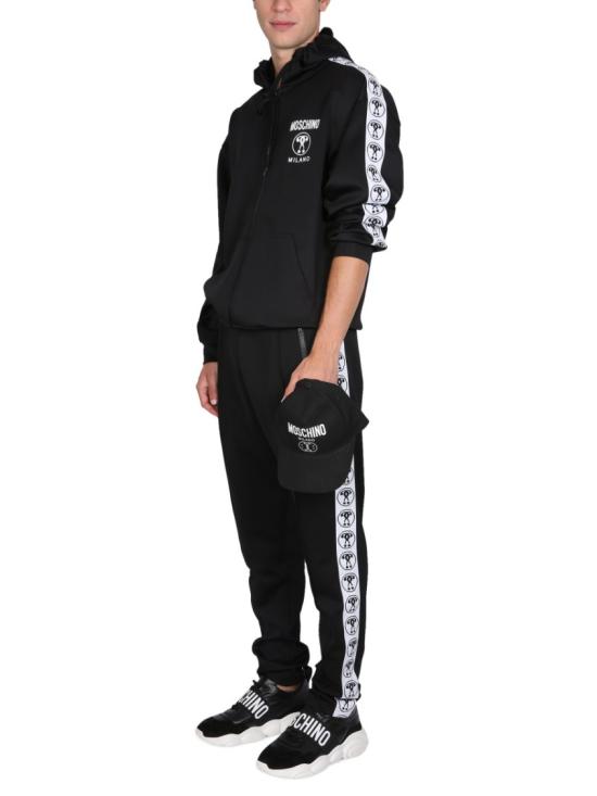  모스키노 트레이닝/조거 팬츠 03287029 1555 Black - MOSCHINO
