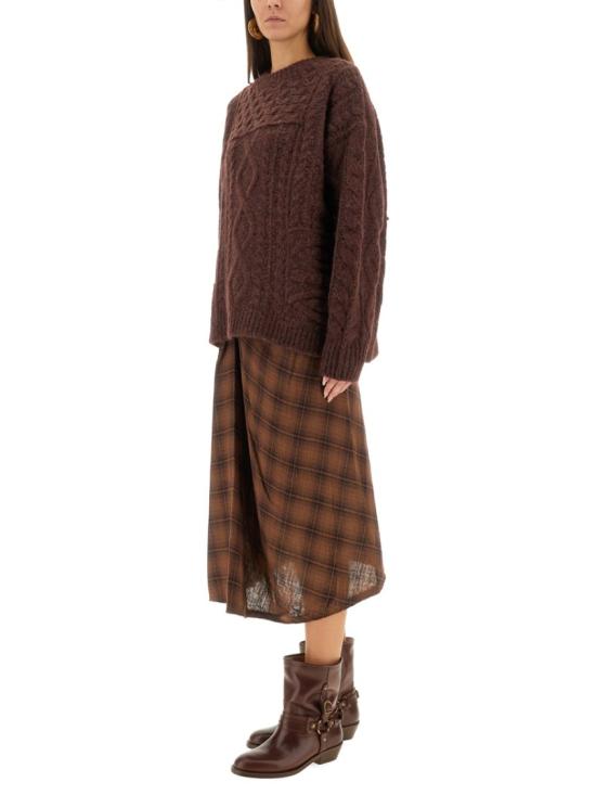 25FW 이자벨마랑에뚜왈 DEOTILLE 케이블 니트 울 스웨터 PU0702FA C3L10E80BY Black - ISABEL MARANT ETOILE