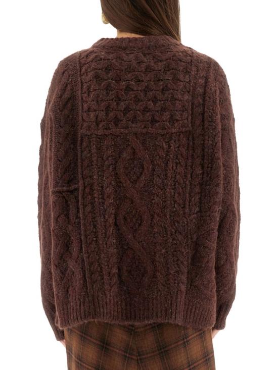 25FW 이자벨마랑에뚜왈 DEOTILLE 케이블 니트 울 스웨터 PU0702FA C3L10E80BY Black - ISABEL MARANT ETOILE
