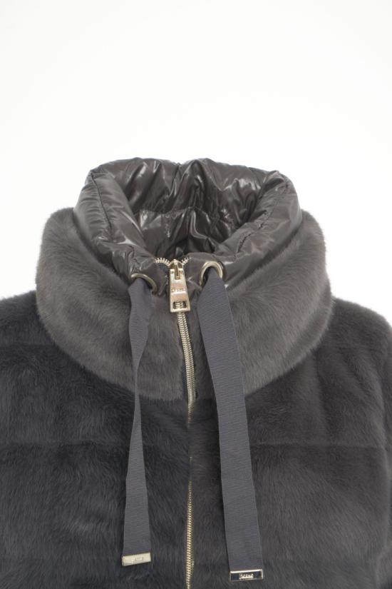 25FW 에르노 레이디 얼터너티브 퍼 & 울트라라이트 나일론 베스트 PI002123D 12630 Grey - HERNO