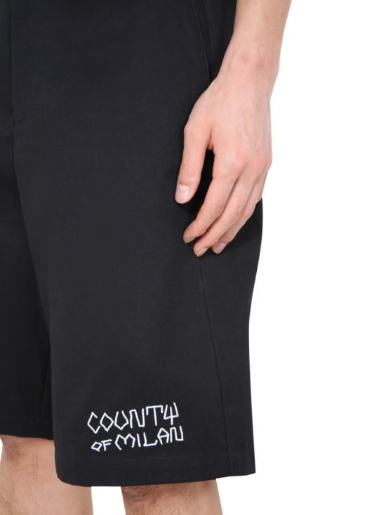  마르셀로 불론 숏팬츠 CMCB059 E20FAB0011001 Black - MARCELO BURLON