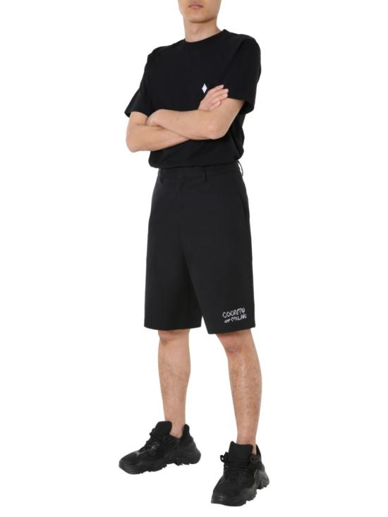  마르셀로 불론 숏팬츠 CMCB059 E20FAB0011001 Black - MARCELO BURLON
