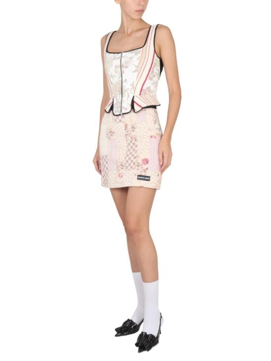  마린세르 숏 스커트 S098FW22WU CO007410 Neutrals - MARINE SERRE