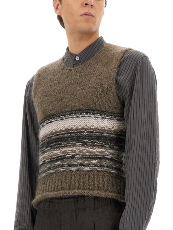  아워레가시 페럴렐 브이넥 M4253PB BLURFAIRISLE Grey - OUR LEGACY