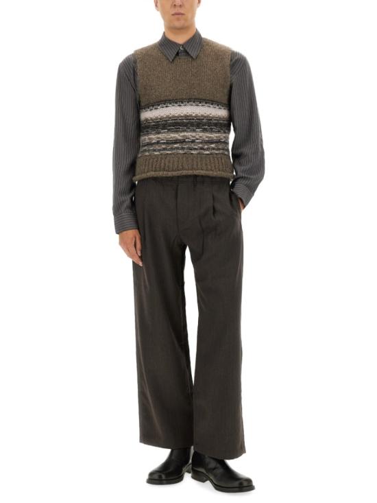  아워레가시 페럴렐 브이넥 M4253PB BLURFAIRISLE Grey - OUR LEGACY