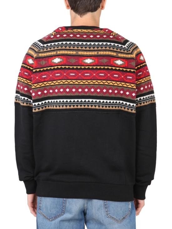  마르셀로 불론 긴팔 티셔츠 CMHE037 F21KNI0011027 Black - MARCELO BURLON