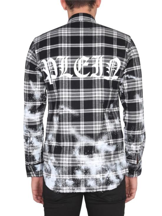  필립 플레인 긴팔 셔츠 AABCMRP1837 PTE003N02 Grey - PHILIPP PLEIN