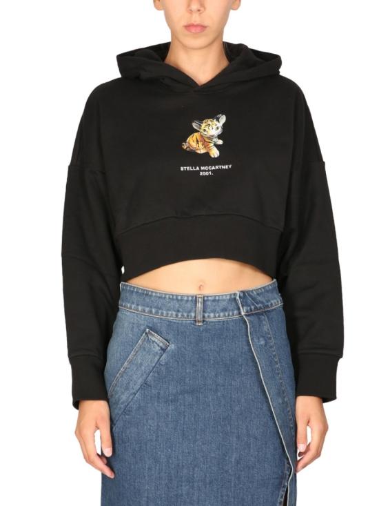  스텔라 맥카트니 후드 티셔츠 6J0051 3SPW681000 Black