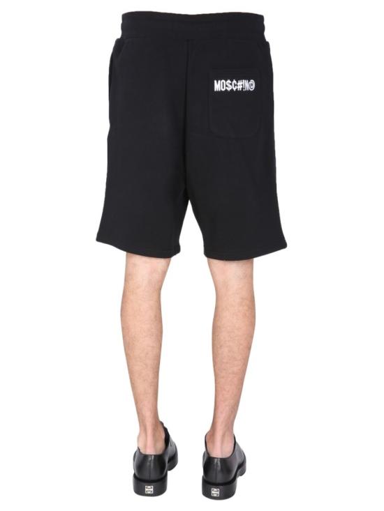  모스키노 숏팬츠 03497027 1555 Black - MOSCHINO