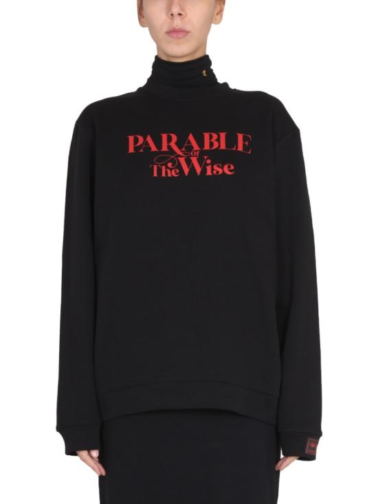  라프 시몬스 터틀넥 222 165E 190040099 Black