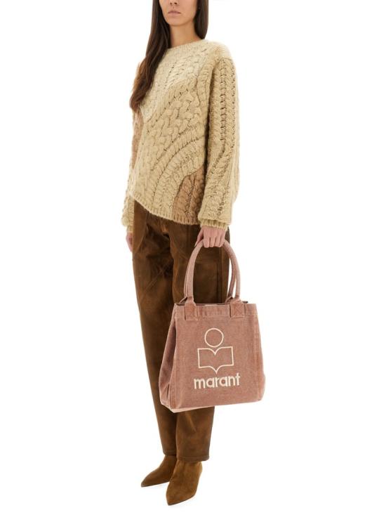 25FW 이자벨마랑에뚜왈 DARYL 케이블 니트 패치워크 스웨터 PU0701FA C3L04E90BE Brown - ISABEL MARANT ETOILE