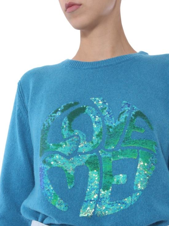  알베르타 페레티 스웨터 09551603 0317 Blue - ALBERTA FERRETTI