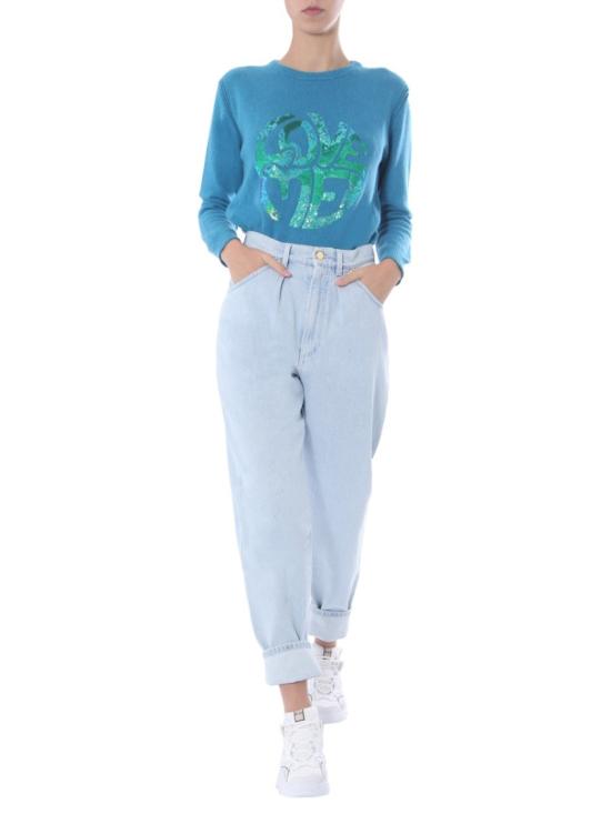  알베르타 페레티 스웨터 09551603 0317 Blue - ALBERTA FERRETTI