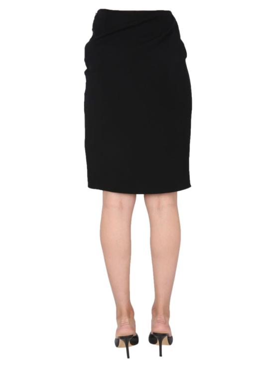  베르사체 미디 스커트 1000693 1A00993A1008 Black - VERSACE