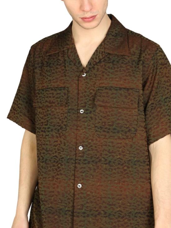  니들스 반팔 셔츠 KP100 B LEOPARD Black - NEEDLES