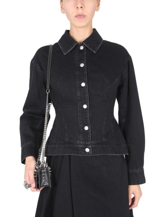  알렉산더 맥퀸 데님 자켓 715557 QMAB51000 Black - ALEXANDER MCQUEEN