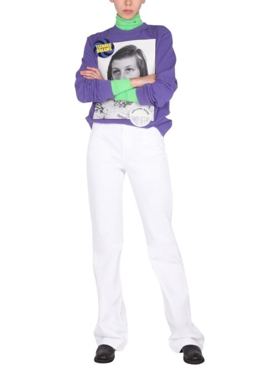  라프 시몬스 긴팔 티셔츠 211 W166B 190030050 Purple - RAF SIMONS