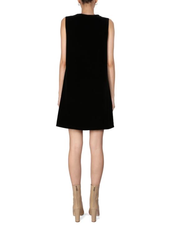  모스키노 미디 원피스 04376133 0555 Black - MOSCHINO