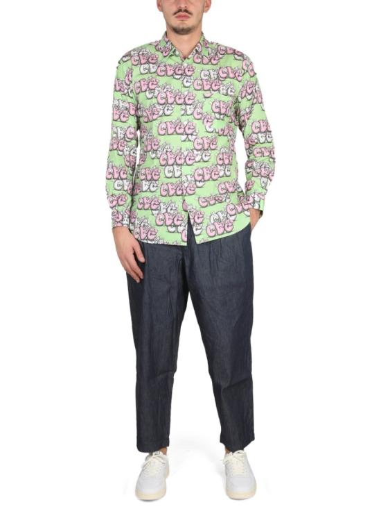  꼼데가르송 긴팔 셔츠 B033 PRINTG Pink - COMME DES GARCONS
