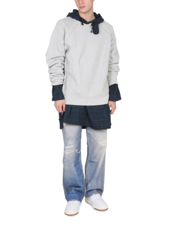  엔지니어드가먼츠 후드 티셔츠 22F1B020 NL050 White - ENGINEERED GARMENTS