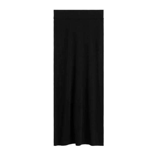 25FW 토템 롱 스커트 253WRB0304YA0079 Black