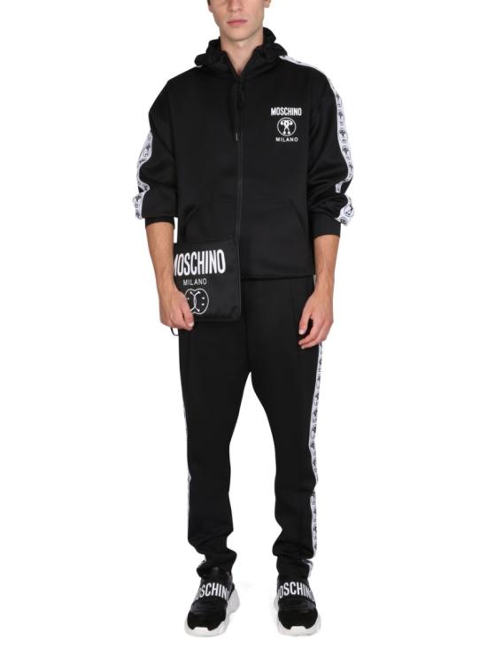  모스키노 후드 티셔츠 17247029 1555 Black - MOSCHINO