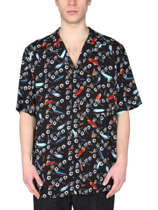  마르셀로 불론 반팔 셔츠 CMGA069 S22FAB0011001 Black