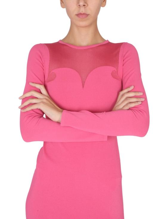  모스키노 미디 원피스 04825403 2211 Pink - MOSCHINO