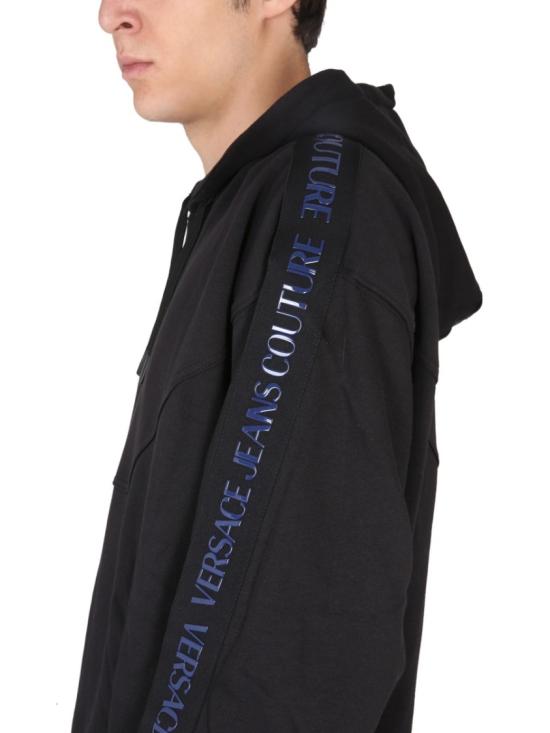  베르사체 후드 티셔츠 73GAI317 F0002899 Black - VERSACE