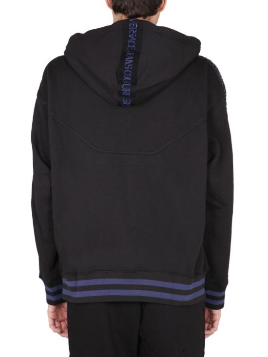  베르사체 후드 티셔츠 73GAI317 F0002899 Black - VERSACE