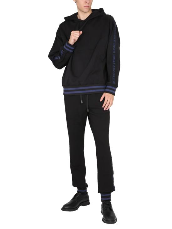  베르사체 후드 티셔츠 73GAI317 F0002899 Black - VERSACE