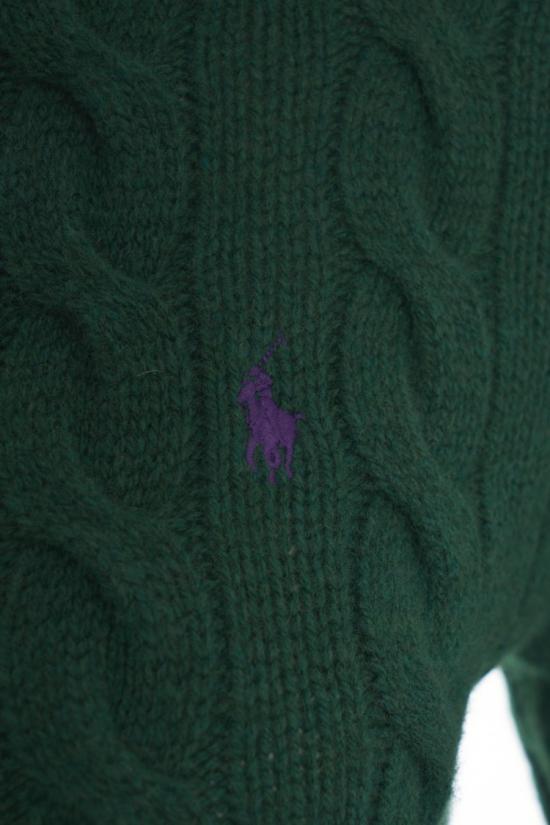 25FW 폴로 랄프로렌 로고 자수 크루넥 가디건 211 972104 Black - POLO RALPH LAUREN