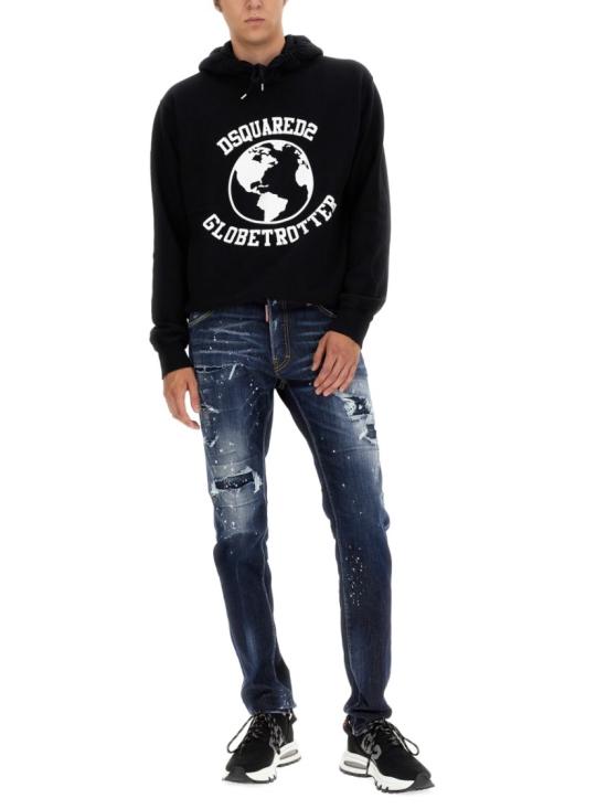  디스퀘어드2 후드 티셔츠 S74GU0646 S25553900 Black - DSQUARED2
