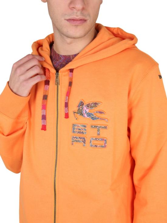  에트로 후드 티셔츠 1Y674 99310750 Orange - ETRO