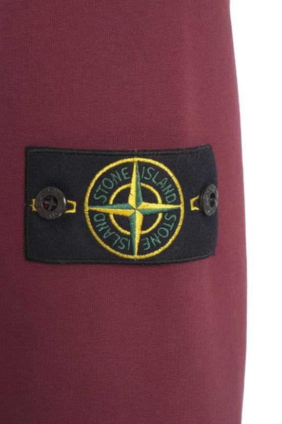 25FW 스톤 아일랜드 후드 티셔츠 S156100029 S0A20 Burgundy - STONE ISLAND